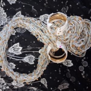 White Necklace, Ear Rings
